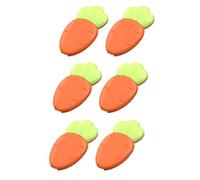 6 Piezas Broche de Seguridad Ñiño Zanahoria Naranja, ABS | Creativo y Adorable, Fácil de Abrir, para Pañales de Tela Tradicionales, Uso Cómodo y Decorativo