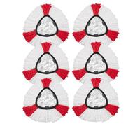 6 Piezas Cabezales de Repuesto Microfibra Compatibile con Vileda Turbo, Microfibra 2 en 1 Fregona de Compatible con Vileda EasyWring & Clean, Lavables y Reutilizables para Todo Tipo de Suelos