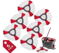 6 Piezas Cabezales Fregona de Repuesto Compatible con Vileda 2 en 1 Turbo Mop,Compatibles con Vileda Fregona de Suelo, Apto para Todo Tipo de Suelos Duros