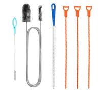 6 Piezas Cable Desatascador Tuberias, Desatascador Tuberias Profesional de Desagües para Inodoro, Alcantarillado, Cocina, Ducha, Bañera, Baño