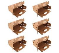 6 Piezas Caja de Cartón para Transporte de Aves con Asa