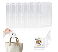 6 Piezas Caja de Plástico Transparente para Guardar Naipes, Cajas de Plástico para Cartas de Juego, Caja de Naipes Vacía, Cajas de Cartas de Juego Reutilizables, para Tarjetas Deportivas Artículos