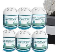 6 Piezas Cajas Mágica De Eliminación De Polvo, Colector P-olvo Purificador Aire, 120g Air Box Atrapa Polvo Multifuncional, Limpiador Eliminación Para Sala Estar Hogar Interior