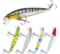 6 Piezas Cebo para Pesca Marina, Señuelos de Pesca Spinning para Trucha, Perca, Lucio, Perca, Cebos para Lubina para Pescas Marina en Agua Salada y Agua Dulce