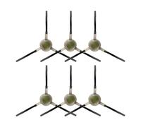(6 Piezas) Cepillo Lateral para Lefant M1, M320, M310, M210B M213S M210S M210 M213, OKP K2 K3 K3A K4 K5, Robot Aspirador Cepillos de Barrido, Piezas de Repuesto Accesorios Para Cepillos de Esquina