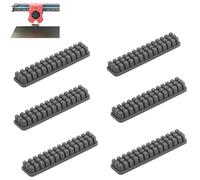 6 Piezas Cepillos de Limpieza de Boquillas para Bambu Lab A, 37 X 4 X 8mm, Cepillo de Boquilla de Silicona, Silicona para Bambu Lab para la Limpieza de la Boquilla Impresora 3D Hotbed (Gris)