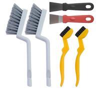 6 Piezas Cepillos Limpieza Grietas con Cerdas Duras, Cepillos Limpieza Esquinas, Cepillo Limpieza Juntas,Multifuncional Crevice Cleaning Brush, Cepillos en Forma V,para Cocina