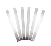 6 Piezas Chapa de Acero Inoxidable Espesor de 0,5 mm Tiras metálicas delgadas Interior de válvula de llenado de brecha plegable Accesorios de soldadura Tiras decorativas 30x2,5cm