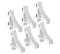 6 Piezas Clips de Aluminio, Soporte Pequeño para Estantes | Piezas de Refrigerador y Congelador, Instalación Simple, Durabilidad Superior, Diseño Versátil, Color Plata