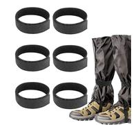 6 Piezas Clips para Pantalones para Bicicletas Set, Durable y Ajustable Clips de Bicicleta para Senderismo, Camping, Pesca, Clips para Pantalones para Bicicletas para Hombres y Mujeres (Negro)