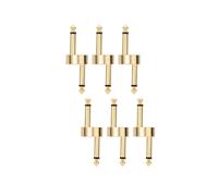 6 Piezas Conector de Pedal de Efecto de Guitarra Acopladores de Pedal Conector Enchufe Conexión de Soldadura de Metal Acoplador Parche de Puente de