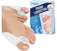 6 Piezas Corrector de Juanetes Hallux Valgus, Separador de Dedos de Pie Juanete, Dedos Superpuestos, Toe Separators, Protector para Juanetes,Relaja y Estira el Dedo Gordo