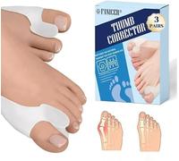 6 Piezas Corrector Juanetes Hallux Valgus de Silicona,Corrector Juanetes Mujer y Hombre,Separadores de Dedos del pie,Para Alivia, Protege y Corrige Hallux Valgus