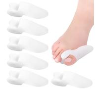 6 Piezas Corrector Juanetes Hallux Valgus Transparente, Separador de Dedos de Pie,Corrector Juanetes Mujer y Hombre,Relajación de los Dedos, Alivio del Dolor, para Hallux Valgus