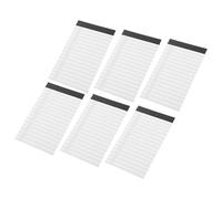 6 Piezas Cuaderno de Papel Rayado A7, Bolsillo, Blanco