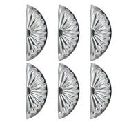 6 piezas de aleación de zinc pomos de gabinete forma de concha muebles cocina armario armario manija decorativa moderna tiradores para muebles duraderos y pomos de tocador