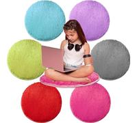 6 piezas de alfombras circulares suaves y cálidas para aula, hogar, escuela, tiempo de cuentos, actividades de grupo y áreas de juego educativas