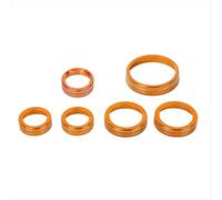 6 piezas de anillo de perilla de faro de radio 4WD con aire acondicionado para