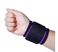 6 Piezas de Banda de Soporte for muñeca for Vendaje de muñeca Ajustable for muñequeras Deportivas, Vendajes de compresión for aliviar el Dolor de tendinitis para Deportes Trabajos Gym Dormir(Purple)