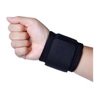 6 Piezas de Banda de Soporte for muñeca for Vendaje de muñeca Ajustable for muñequeras Deportivas, Vendajes de compresión for aliviar el Dolor de tendinitis(Black)
