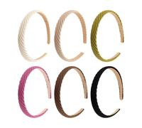 6 Piezas De Banda Para El Cabello Ancho De Mujeres, Accesorios Simples Y Versátiles, Decoraciones De Peinado, Diademas Antideslizantes, Accesorios De Peinado.