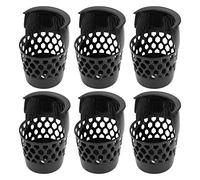 6 Piezas de Bolsas de Almacenamiento de Bolas de Billar duraderas cestas de plástico cestas Web Got de Bolsa de Bolsas de Red para Habitaciones de Billar de hogares Negros 20 cm