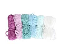 6 piezas de bordado hilo 2 mm 4 hilos de 10 m de longitud colorida punto de cruz bordado hilo de hilo para coser pulsador de crochet adultos niños (Tipo 5)