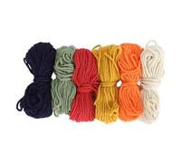 6 piezas de bordado hilo 2 mm 4 hilos de 10 m de longitud colorida punto de cruz bordado hilo de hilo para coser pulsador de crochet adultos niños (Tipo 2)