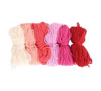 6 piezas de bordado hilo 2 mm 4 hilos de 10 m de longitud colorida punto de cruz bordado hilo de hilo para coser pulsador de crochet adultos niños (Tipo 4)
