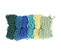 6 piezas de bordado hilo 2 mm 4 hilos de 10 m de longitud colorida punto de cruz bordado hilo de hilo para coser pulsador de crochet adultos niños (Tipo 3)