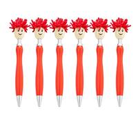 6 Piezas De Cabezal De Mopas Pen 1.0 Mm Pressing Pen Black Inks Stationery Firma Escritura Suave Para Estudiante