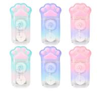 6 Piezas De Cinturón De Corrección De Estilo Cat Claw, Linda Papelería De Dibujos Animados, Suministros Escolares, Papelería Para Estudiantes, Accesorios De Escritura.