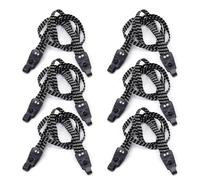 6 Piezas De Cinturones Elásticos, Corbatas De Equipaje De Bicicletas, Cinturones Ajustables, Herramientas De Fijación De Equipaje, Suministros De Viaje.