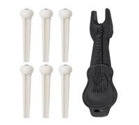 6 Piezas De Clavos De Guitarra Y 1 Pieza De Extractor De Clavos De Guitarra, Pasadores De Puente De Guitarra, Piezas De Guitarra, Herramientas De Afinación De Guitarra, Accesorios De Guitarra