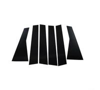 6 piezas de cubierta lateral de poste de pilar de puerta para KIA Forte K3 2019 2023, material negro brillante tratado para protección y durabilidad