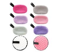 6 Piezas De Desmaquillador De Vellón De Coral Y 2 Piezas De Lavado De Cara Redondo, Tela De Limpieza Facial, Tela De Limpieza Reutilizable, Herramienta De Limpieza Facial