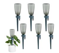 6 piezas de dispositivos de riego de planta automática con botellas de 500 ml de 500 ml, sistema de riego por goteo con válvula de liberación lenta ajustable para plantas interiores y exteriores
