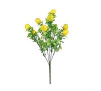 6 piezas de elementos decorativos de limón artificial para mesa o exhibición en el hogar, juego de frutas simuladas adecuado para centros de mesa y usos decorativos en interiores