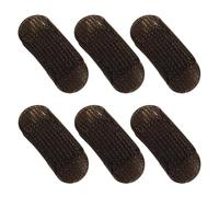 6 piezas de esponjas marrones para el cabello, inserciones de volumen, clip para el pelo, cojín esponjoso para el cabello, almohadilla de peinado para mujeres y niñas (ZS239)