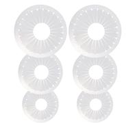 6 piezas de fabricante de rosetas, fabricante de insignias de 3, 5/4, 7/5, 9 pulgadas, herramienta multifuncional para hacer flores de cinta para manualidades de costura DIY