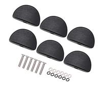 6 piezas de guitarra Tuning Peg Button Tuner Machine Heads de madera Cap Semicírculo