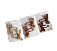 6 piezas de horquillas de color de hoja suave para niñas pequeñas gancho de pelo clip antideslizante resistente barrettes moda accesorios para el cabello bebé clip set