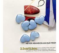 6 piezas de imanes for nevera con forma de corazón de amor de colores brillantes, for pared, for mensajes, for decoración del hogar(Blue-6pcs)