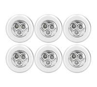 6 piezas de luz con sensor de movimiento, luz de armario, luz de pared, se adhieren a cualquier lugar sin herramientas, luces a pilas, luces de noche LED, perfectas para escaleras, pasillos, baños, do