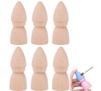 6 piezas de madera de peg muñeca de madera sin terminar figuras de la gente mini peg muñeca cuerpos de bricolaje pintura marionetas para proyectos de arte y manualidades