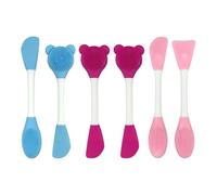 6 Piezas De Máscara De Silicona, Cepillo De Limpieza De Doble Cabeza, Herramientas De Limpieza Facial, Prácticas Palitos De Máscara Y Herramientas De Aplicación De Belleza.