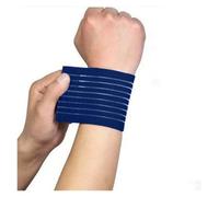 6 Piezas de muñequeras Deportivas for Fitness, Vendaje elástico, Correa for la muñeca, muñequera Deportiva, Protector Ajustable(Blue)