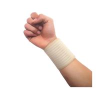 6 Piezas de muñequeras Deportivas for Fitness, Vendaje elástico, Correa for la muñeca, muñequera Deportiva, Protector Ajustable(Beige Yellow)