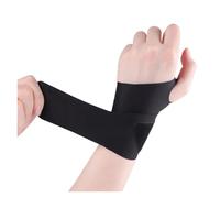 6 Piezas de muñequeras ultradelgadas y Transpirables for Deportes Fitness, protección contra la presión, esguince muñeca, Funda tendón(Black)