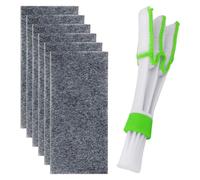 6 Piezas De Paño De Limpieza Para Arañazos De Coche, 1 Pieza De Cepillo De Doble Punta, Paño Para Frotar Reparación De Pintura De Coche, Paño Para Pulir